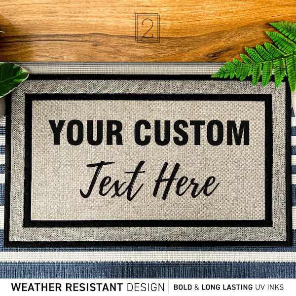 Large Custom Doormat Etsy