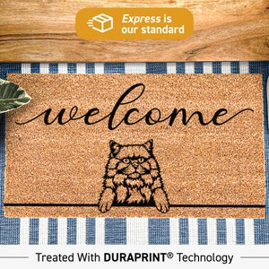 Custom British Shorthair Cat Doormat, Personalized Welcome Mat, Customized New Home Gift, New Apartment Decorations, 487