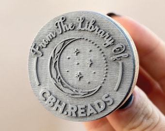 Custom Book Stamp, Bookplate Stamp, From the Library of Custom Book Embosser, Ex Libris Personalized Book Stamp, Custom Self Inking Stamp