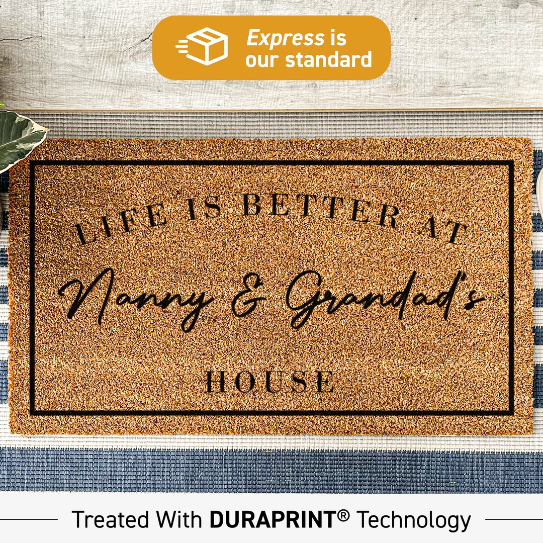 Life is Better at Nanny and Grandad's House, Grandparents Gift, Welcome ...