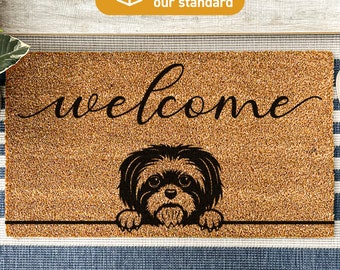 Personalized Dog Gift, Shih Tzu Doormat, Fully Customisable Doormat, Custom Dog Breed, Home Renovation Gift Ideas, Personalized Breed 479