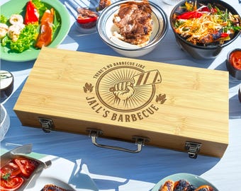 Grillmaster Gift, BBQ Grilling Tools, BBQ Set, Personalized Grilling, Spatula, Burger Flipper, Gift for Grill, Gift for Him, Farther's Day
