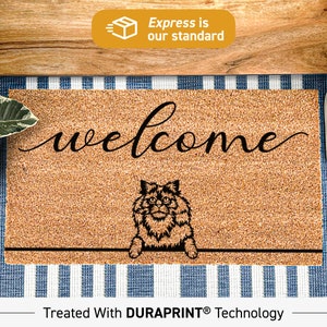 Personalized Pet Doormat, Selkirk Rex Doormat, Tailored Home Accent for Pet Parents, Custom Cat Welcome Mat, Unique Gift for Cat Lovers 483