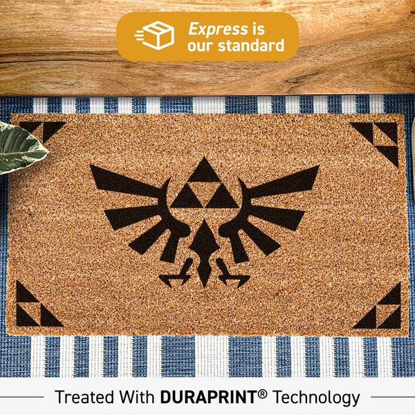 Zelda Doormat Tears Of The Kingdom, The Legend Of Zelda Rug, Breath Of The Wild Door Mat, Nintendo Game Gift, Link And Zelda, BOTW, TOTK