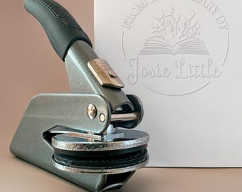 Custom Book Embosser Stamp, Choose from 25+ Designs, Personalized Library Stamp, Ideal Gift for Book Lovers, Personalized Embosser For Books
