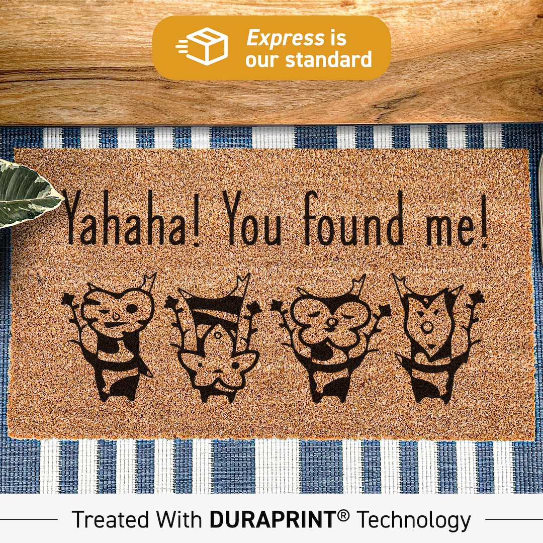 Yahaha You've Found Me Korok Seed Doormat, Custom Legend of Zelda ...