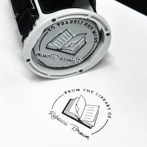 Custom Book Stamp, From The Library Of Personalized Book Stamp, Custom Book Stamp, Bookplate Stamp, Personalized Book Stamp, Booktok, 2