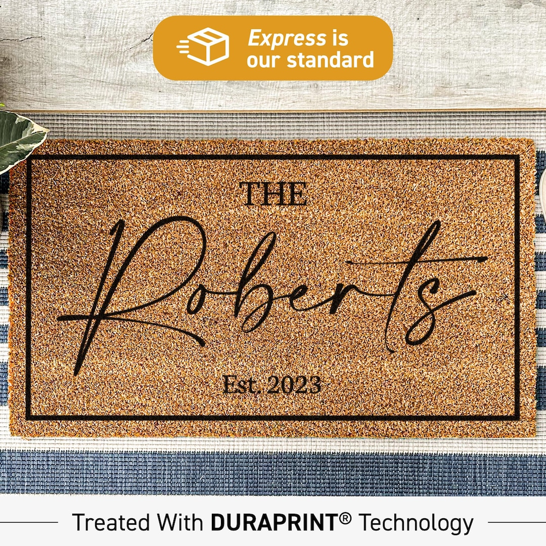Personalized Doormat Grandparent Gift Papa Door Mat Personalized Gifts for Her Gift for Women