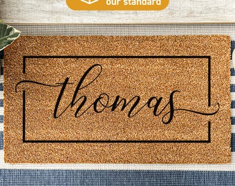 Custom Rug, Last Name Doormat, Housewarming Gift, Wedding Gift, Gift For Couples, Anniversary Gift, Personalized Doormat, Door Mat