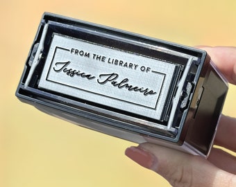 Personalized Book Stamp, Self Inking And Wooden Stamp Option, Custom Book Stamp, Bookplate Stamp, From the Library of Personalized Stamp