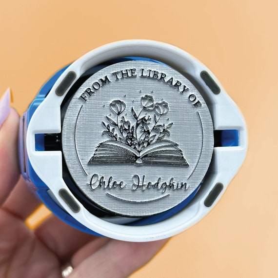 Personalized Book Stamp, Custom Self Inking Stamp, Ex Libris Custom Book Stamp, Bookplate Stamp, From the Library of Custom Book Embosser