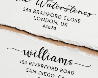 RETURN ADDRESS STAMP Self Inking, Wedding Address Stamp, Best Quality Self-Inking Stamper, Custom Stamp, Personalized Address Stamp