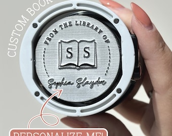 Personalized Self Inking Book Stamp, Book Stamp, Custom Book Stamp, Personalized Book Stamp, Book Gift, Booktok, From The Library Of Stamp