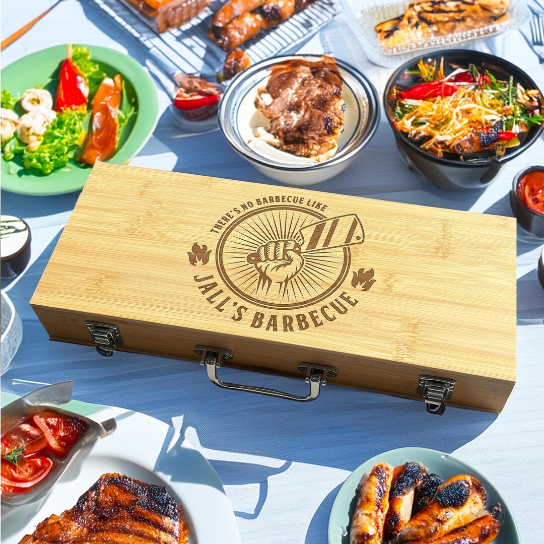 Grillmaster Gift, BBQ Grilling Tools, BBQ Set, Personalized Grilling ...