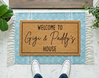 Grandparents Anniversary Gift | Personalized Entryway Doormat