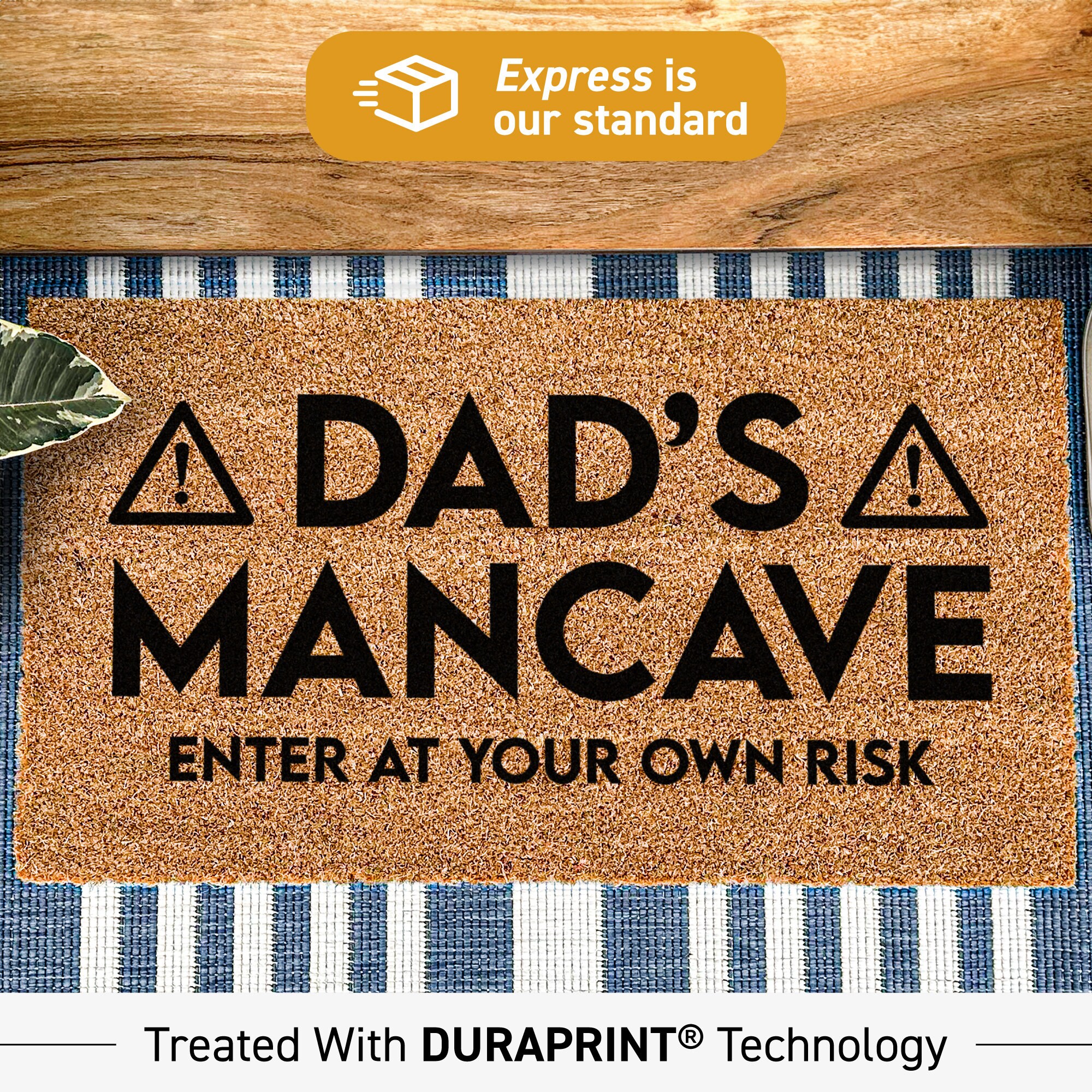 Buy Old Slap Head - Funny Novelty Doormat Man Cave Floor mat Online