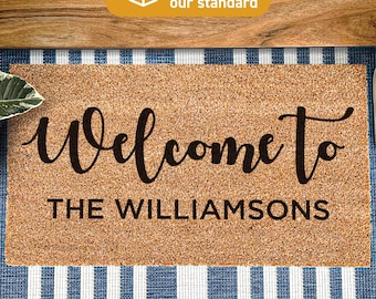 Personalized Doormat, Birthday Gift, Custom Door Mat, Housewarming Gift, Customized Doormat, Personalized Gift, Custom Gift, Welcome Doormat