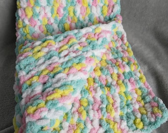 Handmade crochet baby blanket