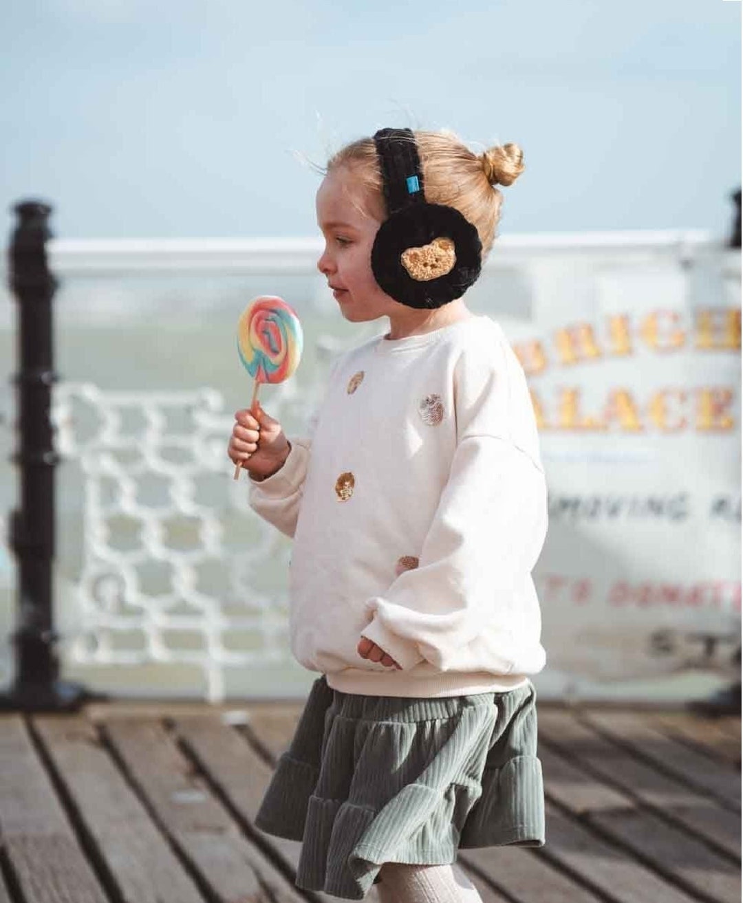 Sheepers Children's Black Teddy Bear Ear Muffs Etsy