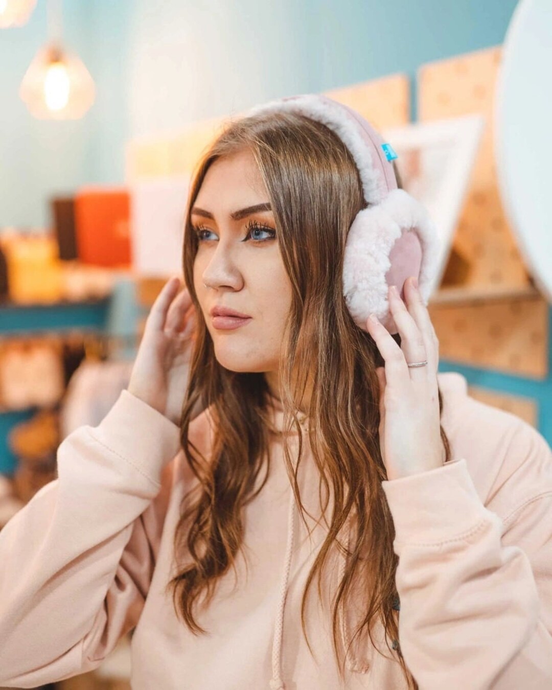 Sheepers Pink Sheepskin Ear Muffs Etsy