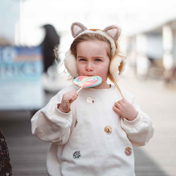 Cache-oreilles pour enfants châtaigne