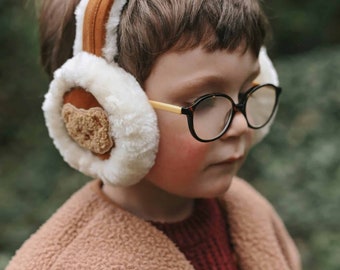 Children's Chestnut Teddy Bear Ear Muffs