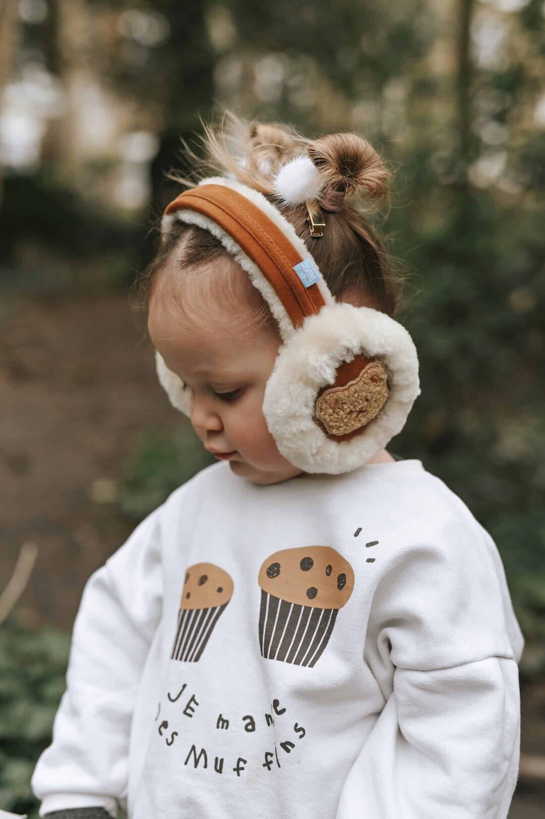 Children's Chestnut Teddy Bear Ear Muffs Etsy