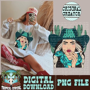 Cowgirl Png, Western PNG, Cowgirl Sublimation, Western Shirt Design, Western Cowgirl png, Vintage PNG, Western Design, Country Western Png