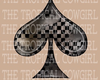 Western Spade PNG, Cowgirl Shirt Design, Sublimation (Instant Download)