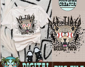Def Tired Baseball Mama PNG| Sports Mom PNG| Trendy Design| Sublimation