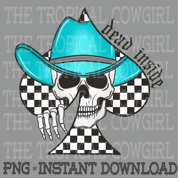 Western Skull PNG, Spade png, Western Shirt Design, Cowgirl png, Cowboy png, Sublimation, Skeleton png, Skull png