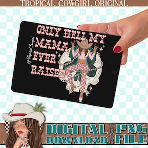 Tropical Cowgirl Skull PNG, Western Graphic (Digital Download)