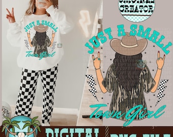 Small Town Girl Camo PNG, Western Sublimation (Digital Download)
