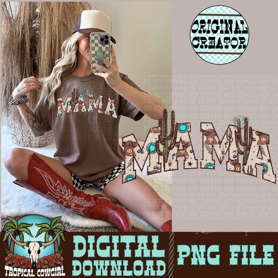 Mama png, Western mama png, Western Shirt Design, mama design, Sublimation, dtf transfer, mama