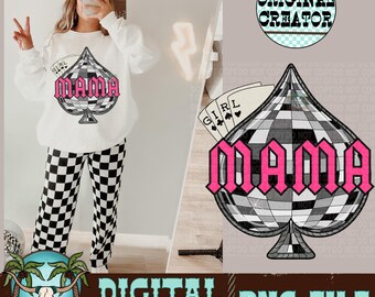 Western Mama PNG | Tropical Cowgirl Design (Digital Download)