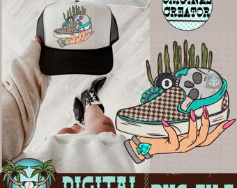 Yallternative Western PNG, Spade Cactus Design (Digital Download)