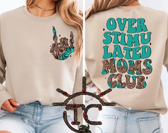 Tooled Western Mama PNG, Overstimulated Mom Design (Digital Download)