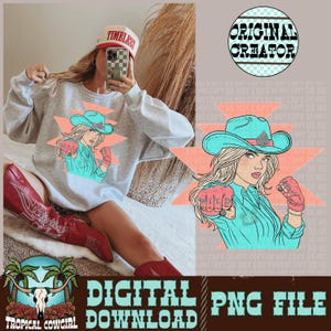 Cowgirl Png, Western PNG, Cowgirl Sublimation, Western Shirt Design, Western Cowgirl png, Vintage PNG, Western Design, Country Western Png