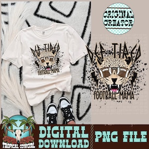 Def Tired Football Mama PNG| Sports Mom PNG| Trendy Design| Sublimation