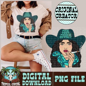 Cowgirl Png, Western PNG, Cowgirl Sublimazione, Design Maglietta Western, Western Cowgirl png, PNG Vintage, Design Western, Country Western Png