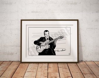 Django Reinhardt ( Digitaler Download von Original Kunst )