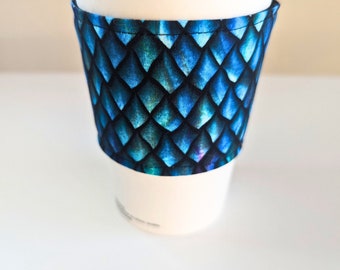 Housse pour tasse à café Dragon Scale, porte-gobelet réutilisable, tasse à café confortable