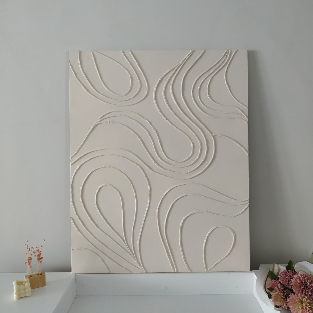 Image showcasing Textured Wall Art, Minimalist Painting, Abstract Painting, Modern Art ...