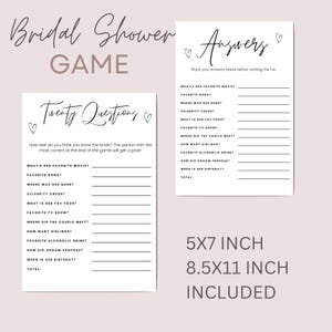 Instant Download Print At Home Bridal Shower Game Party Game For Bride To Be Bridal Shower Activities