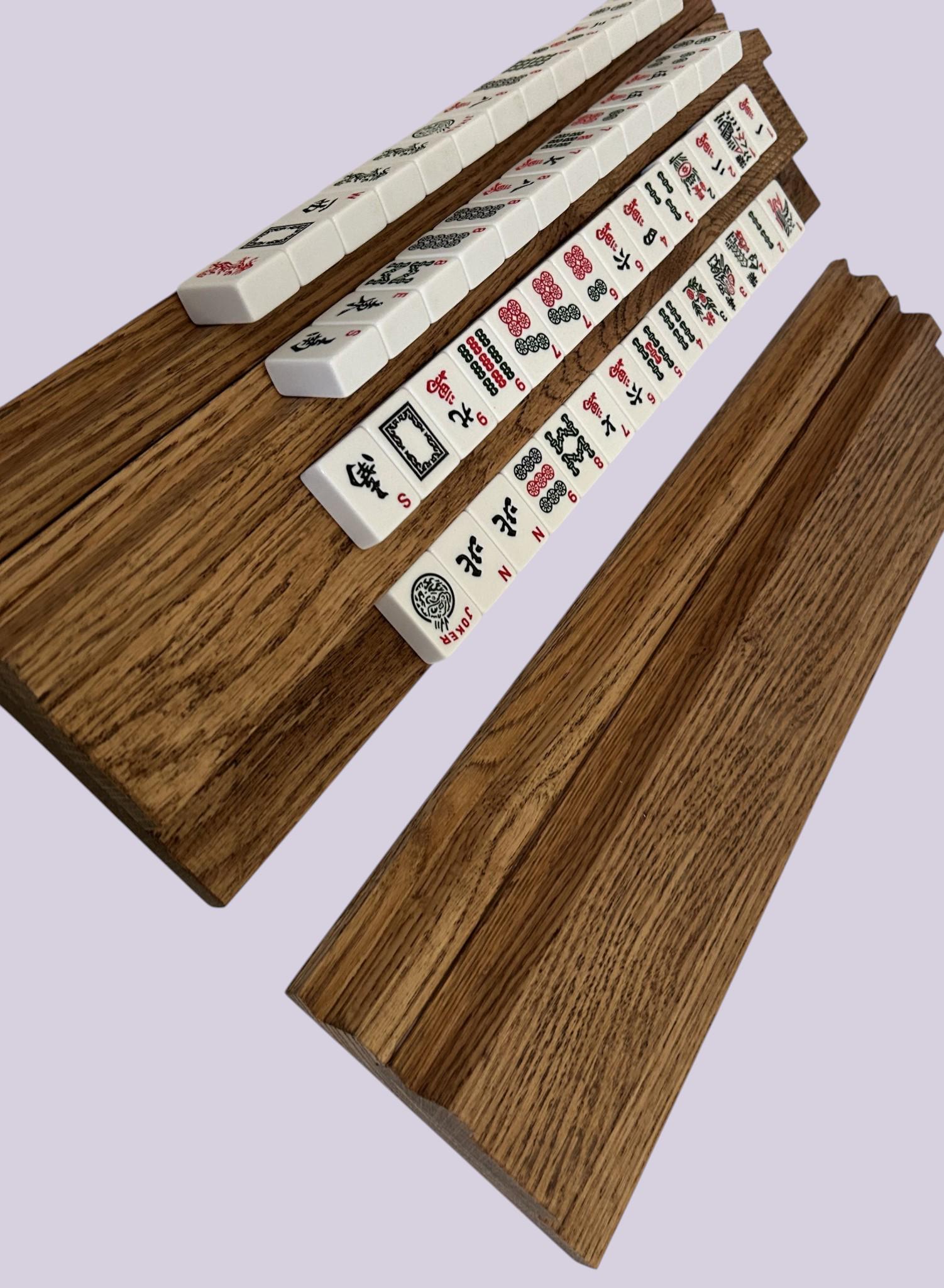 A Set of Two (2) Double Mahjong Racks Made for Two Players. - Etsy