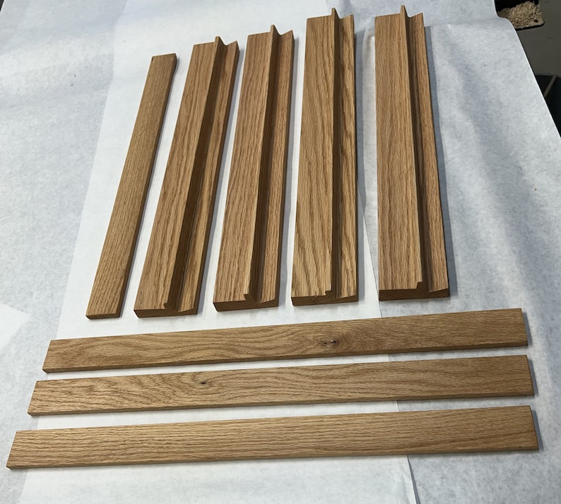 Large oversized Oak Mahjong Racks for larger tiles Racks with pushers
