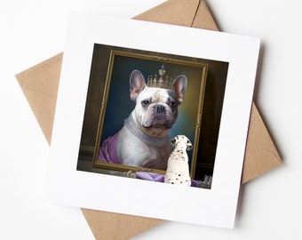 Dog Gallery with Dalmatian and French bulldog Birthday Greeting Card