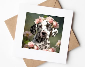 Dalmatian Puppy Dog Love Greeting Card