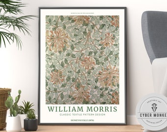 William Morris Poster | Exhibition Poster | William Morris Print | Art Gallery Poster | Museum Poster | Vintage Poster Art Nouveau Print