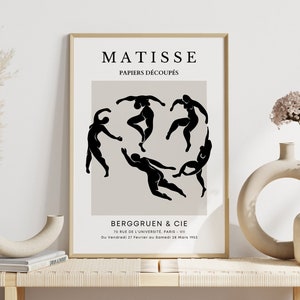 Matisse Wall Art, Henri Matisse Print, Mid Century Modern, Matisse Cutout, Matisse Exhibition Poster, Matisse Poster, Abstract Art Print